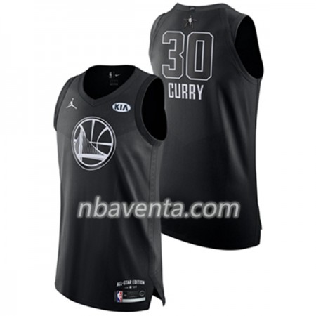 Camiseta Hombre Golden State Warriors Stephen Curry 30 2018 All Star Jordan Brand Negro Swingman